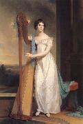 Thomas Sully Lady with a Harp:Eliza Ridgely oil